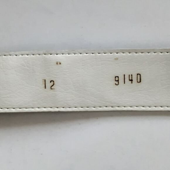 Vintage 80s Cotton Circle Skirt & Blouse Suit Set Paisley Border Print Pockets - Picture 15 of 16